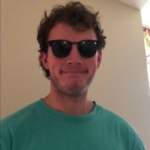 Black metal club master ray bans with extra Stems